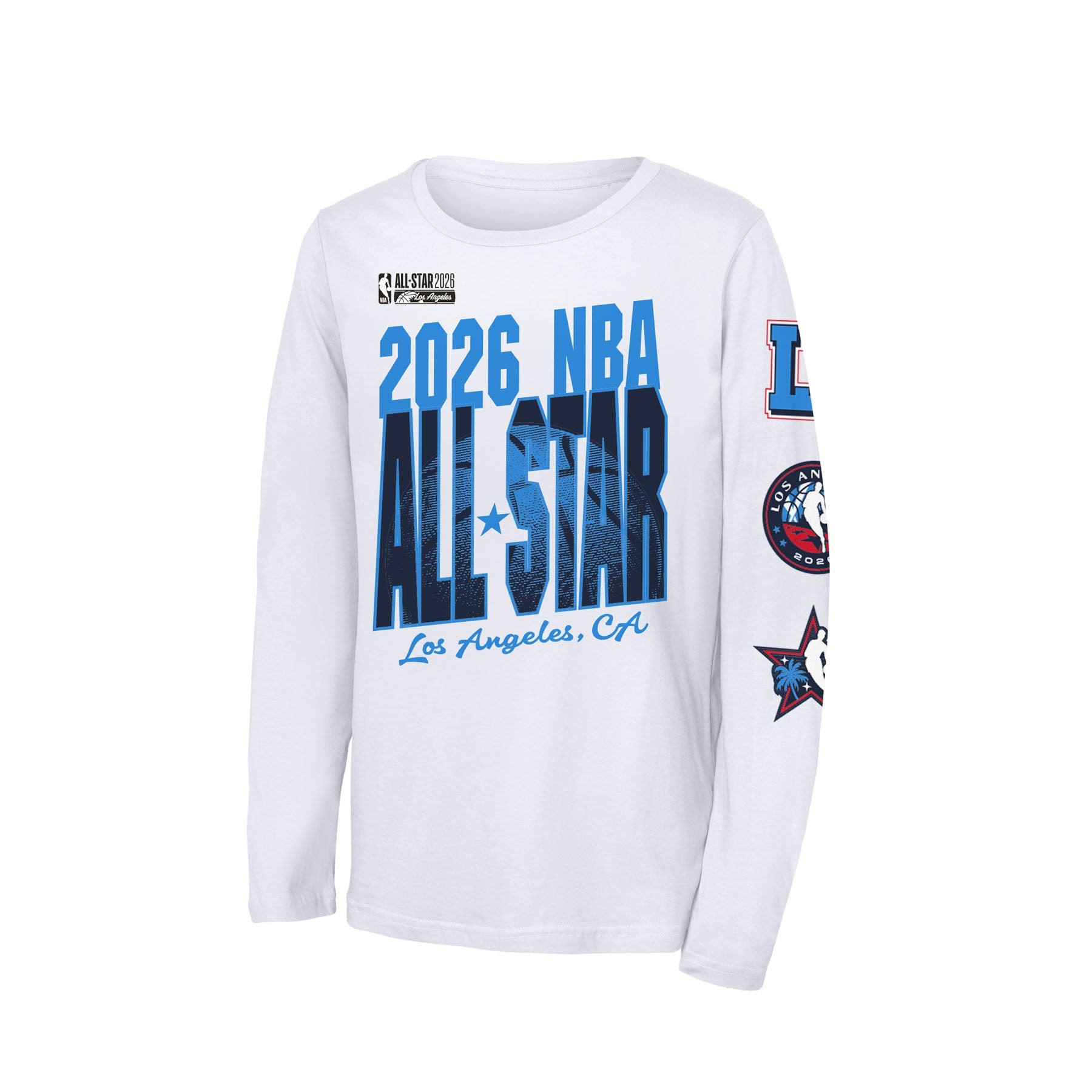 Youth 2026 NBA All - Star White Long Sleeve Graphic T-Shirt - Apparel - White - 40 - 000119 - S
